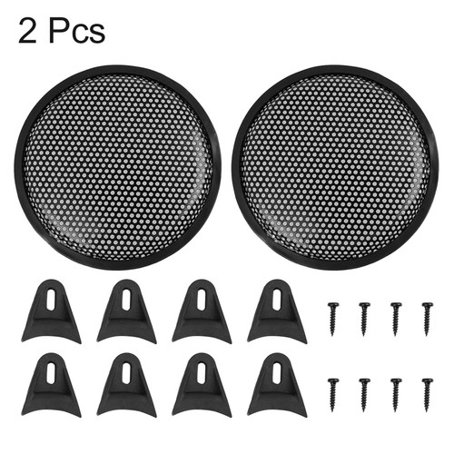 2pcs black car - car, speakers