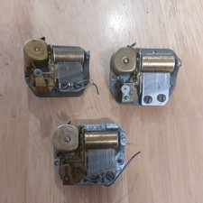 3x Vintage Reuge Music Box