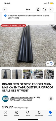 Escort mk3 mk4 - mk3/mk4, cabriolet