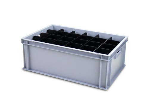 Glassware storage crates for - glassware,