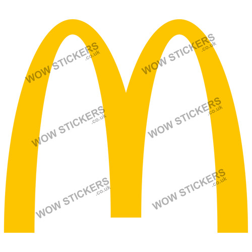 Mcdonalds sticker 165x145mm