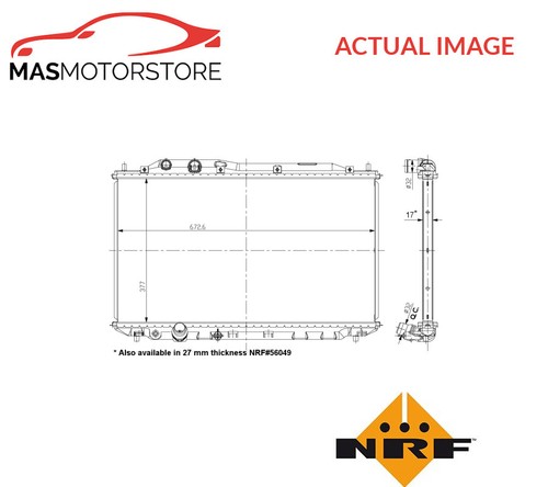 Engine cooling radiator - radiator, nrf
