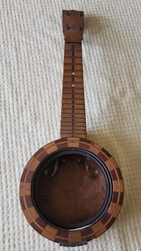 Vintage wood banjolele - wood,