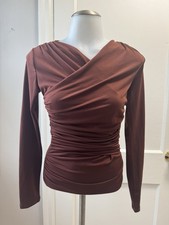 Zara Chocolate Brown Ruched