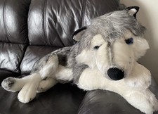 Smyths Toy large 30” Ellie The Husky wolf soft Plush toy dog