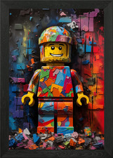 Lego Man Pop Art Framed Wall