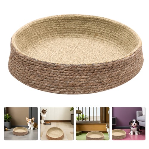 Woven round cat - woven,