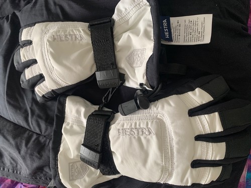 White hestra gloves new - gloves,