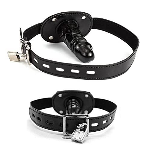 Black internal dildo gag - dildo,