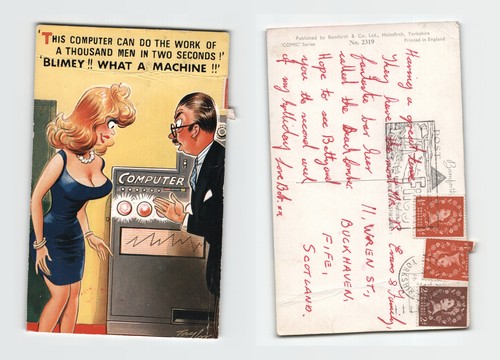 Postcard bamforth saucy - postcard,