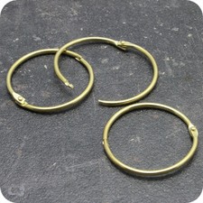 Brass Hinged Ring Book Binder