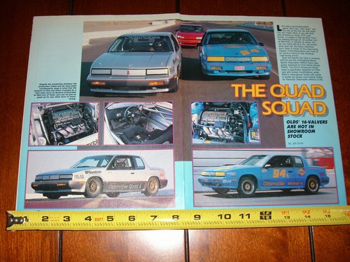 1989 oldsmobile quad - 4, calais