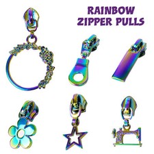 10pcs rainbow zipper - 1-10pcs,