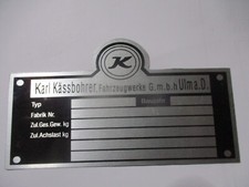 Type Plate Sign Classic