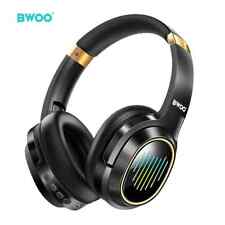 TWS Wireless Bluetooth 5.4 Headphones LED RGB ANC Over-Ear Earphones 50H