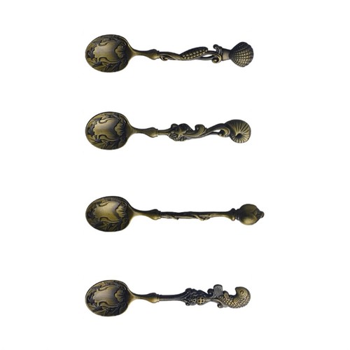 4pcs antique stirring spoons - 4pcs,