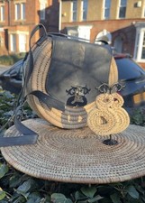 Raffia Crossbody Bag - Raffia