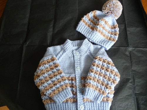 Hand knitted baby cardigan - knitted,