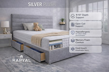 Luxury plush divan bed set - divan, +