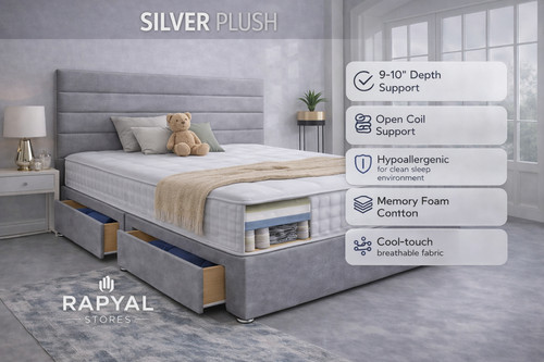 Luxury plush divan - bed, set