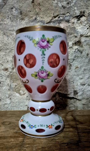 Vintage moser bohemia glass - bohemia,