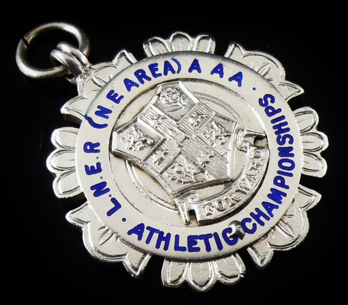 Sterling silver enamel pocket - silver,