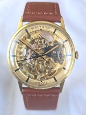 Rare mens gold plated waltham - mens,