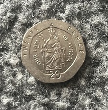 2000 Gibraltar 20p Twenty Pence Coin - Our Lady of Europa, Circulated