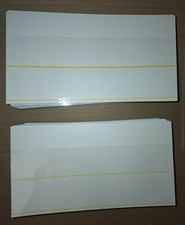 200 x 2-Strip White Stock Cards Stockcards ~21.5x11.4cm From Presentation Packs