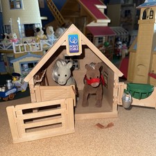 SYLVANIAN FAMILIES  FLAIR VINTAGE PONY STABLE 100% complete 