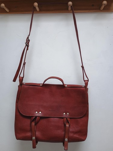 Steve mono leather messenger - leather,