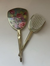 Vintage hand held mirror and - hand,