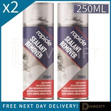 2 x SILICONE SEALANT REMOVER SPRAY 250ML RAPIDE SOFTENS AND RELEASES SEALANT NEW