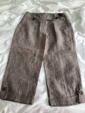 TU Pure Linen Cropped Trousers Size 12 New Other
