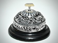 Victorian Sterling Silver Desk Bell, By William Comyns & Sons, London :1900