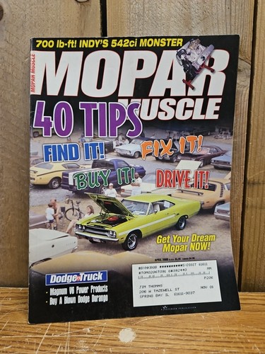 Mopar muscle magazine april - muscle,