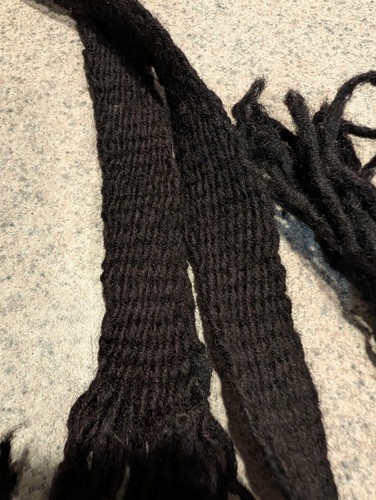 Rustic wool inkle belt - wool, powder