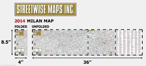 Streetwise milan map - milan,