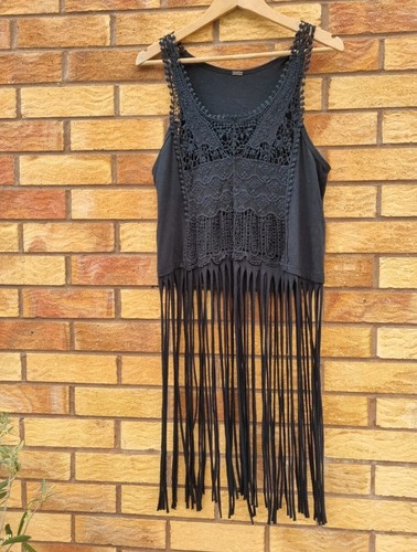 Poof apparel black crochet - poof,