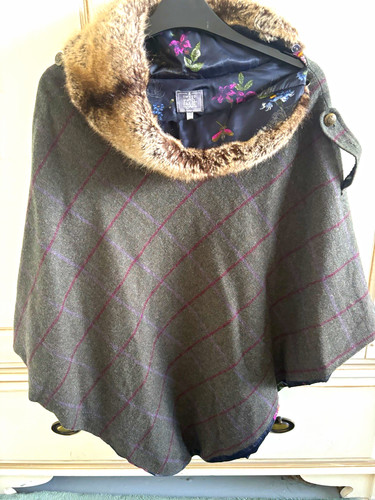 Joules tweed twist cape - joules,