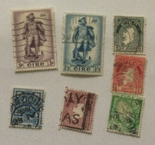 Set of used Irish (Eire) postage stamps plus 5 early ones. See photos.