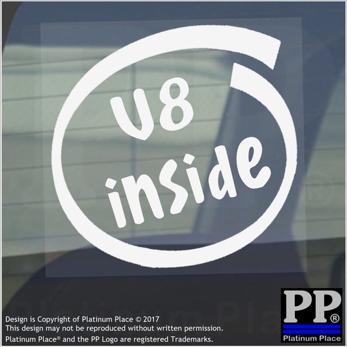 Inside sign window car - x, v8