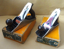 Stanley Bailey No. 4 1/2 & a Stanley No. 4 Smoothing Planes, Both Boxed RESTORED