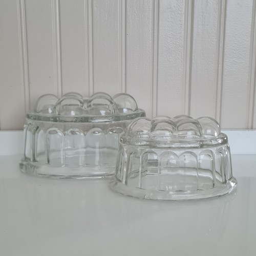 Duo vintage glass jelly - of,