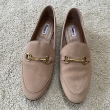 Dune London Leather Womens Cappuccino Loafers UK 6 Wide Excellent Condition 
