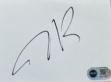 Tim Burton Signed Index Card
