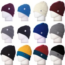 100% Pure Merino Wool Beanie Hat Rib Knitted Winter Hat SALE!