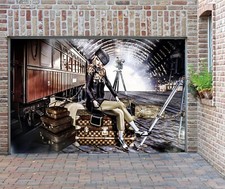 3D Star Girl N240 Garage Door