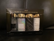 NEXT GLAM BODY MIST COLLECTION 4 X 145ml. SPARKLE, AURA, DEFINE & AMBER. New