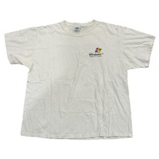 Rare Vintage Windows XP Tablet PC Edition Make Your Mark T Shirt 90s SZ XL Stain